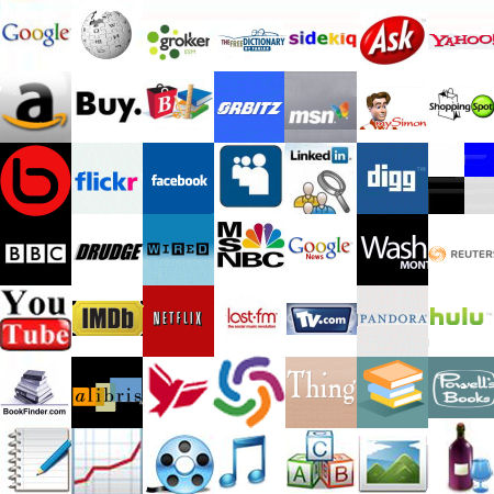 Field of clickable web sites
