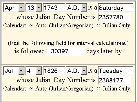 julian date astronomy calculator modified